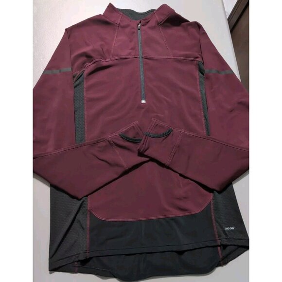 C9 Champion Womens Size Medium Burgundy Jacket Athletic 1/4 Zip Running Training - Picture 4 of 12